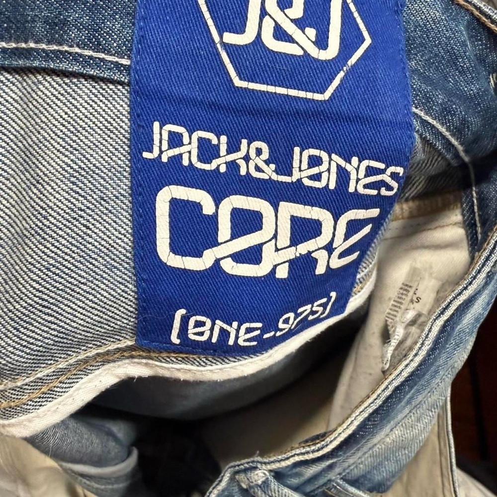 Y2K J&J Core Bleach Faded Moto Jeans - Picture 3 of 4